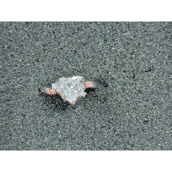 The CharmTale Jewelry Adjustable Ring Open Sterling Silver Heart Ring NEW Gift - Picture 6 of 7